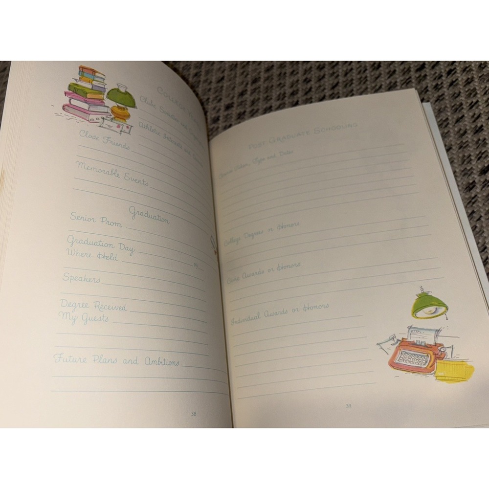 Vintage 1977 Baby Record Book "All My Life" Memory Keepsake C.R Gibson Unused - Picture 9 of 13